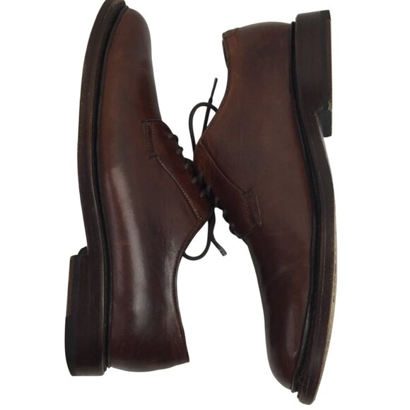 FRYE James Oxford Leather Lace Up Dress Shoe Russet Brown Mens 8D main image 6